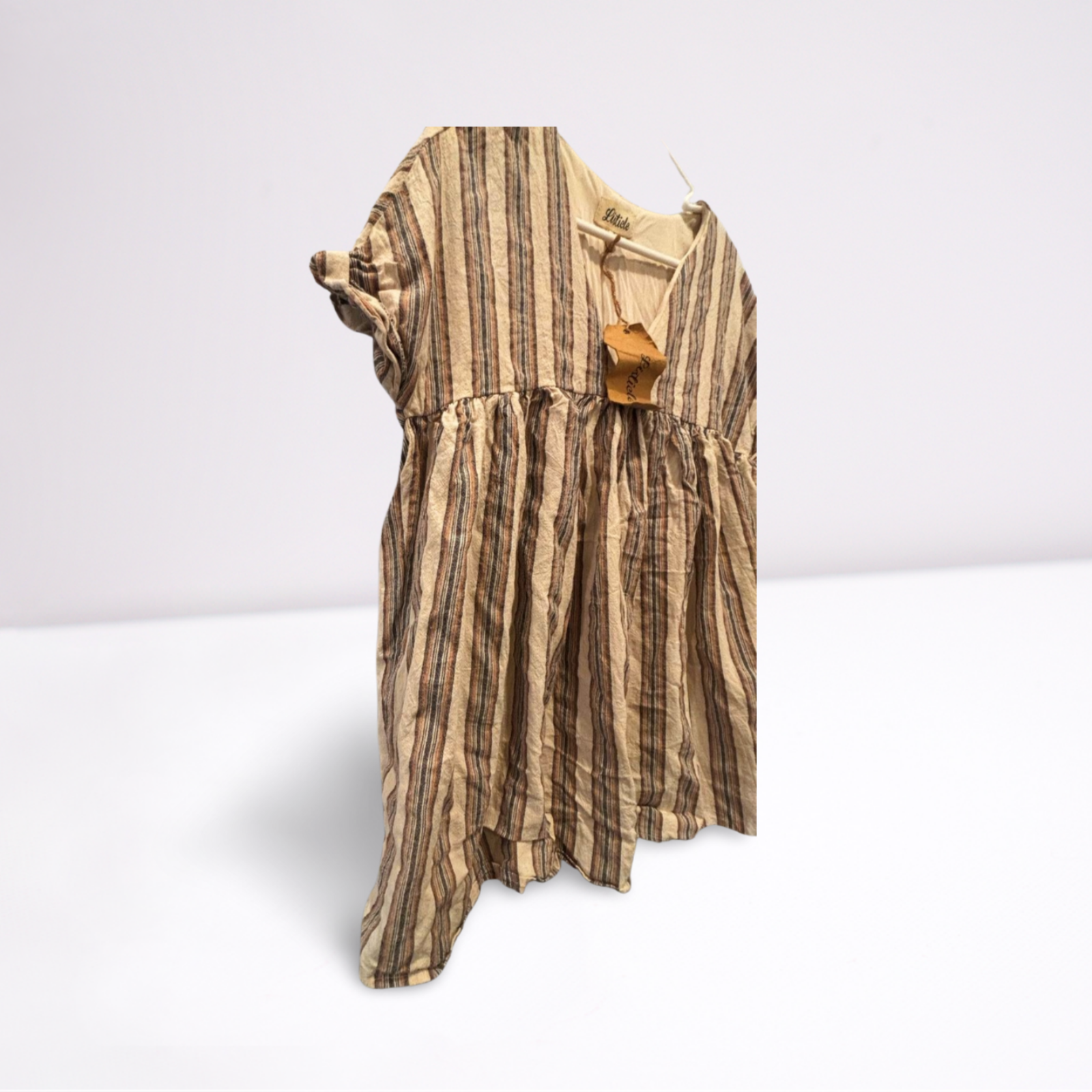 Used Listicle Womens Blouse - Flowy - Faded | Blue/White | Small