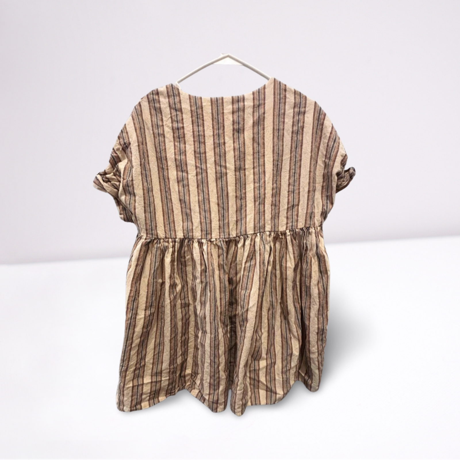 Used Listicle Womens Blouse - Flowy - Faded | Blue/White | Small