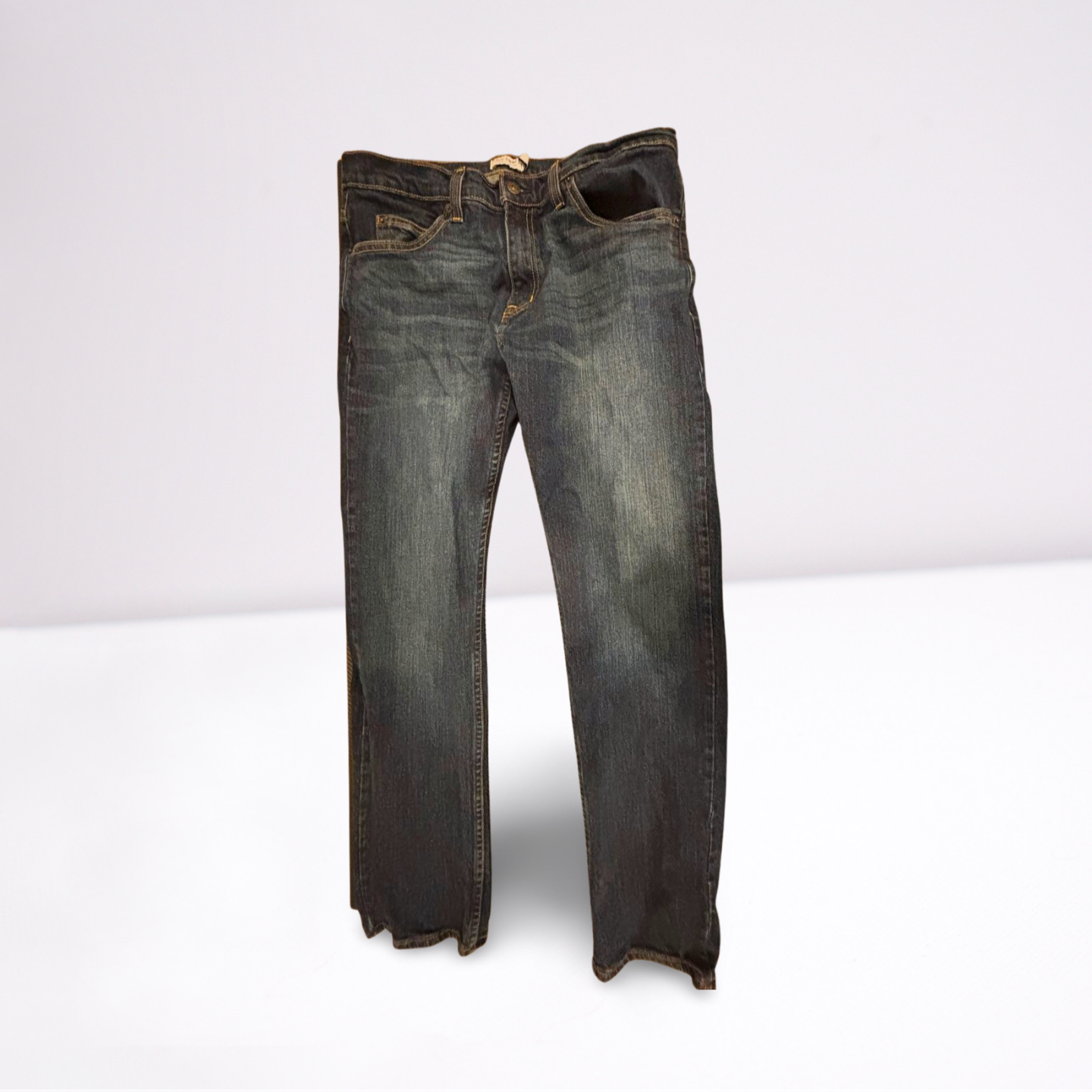 True Craft Jeans - Men - Blue - Size Large  Dark Wash Slim - Very Good - Pic 1