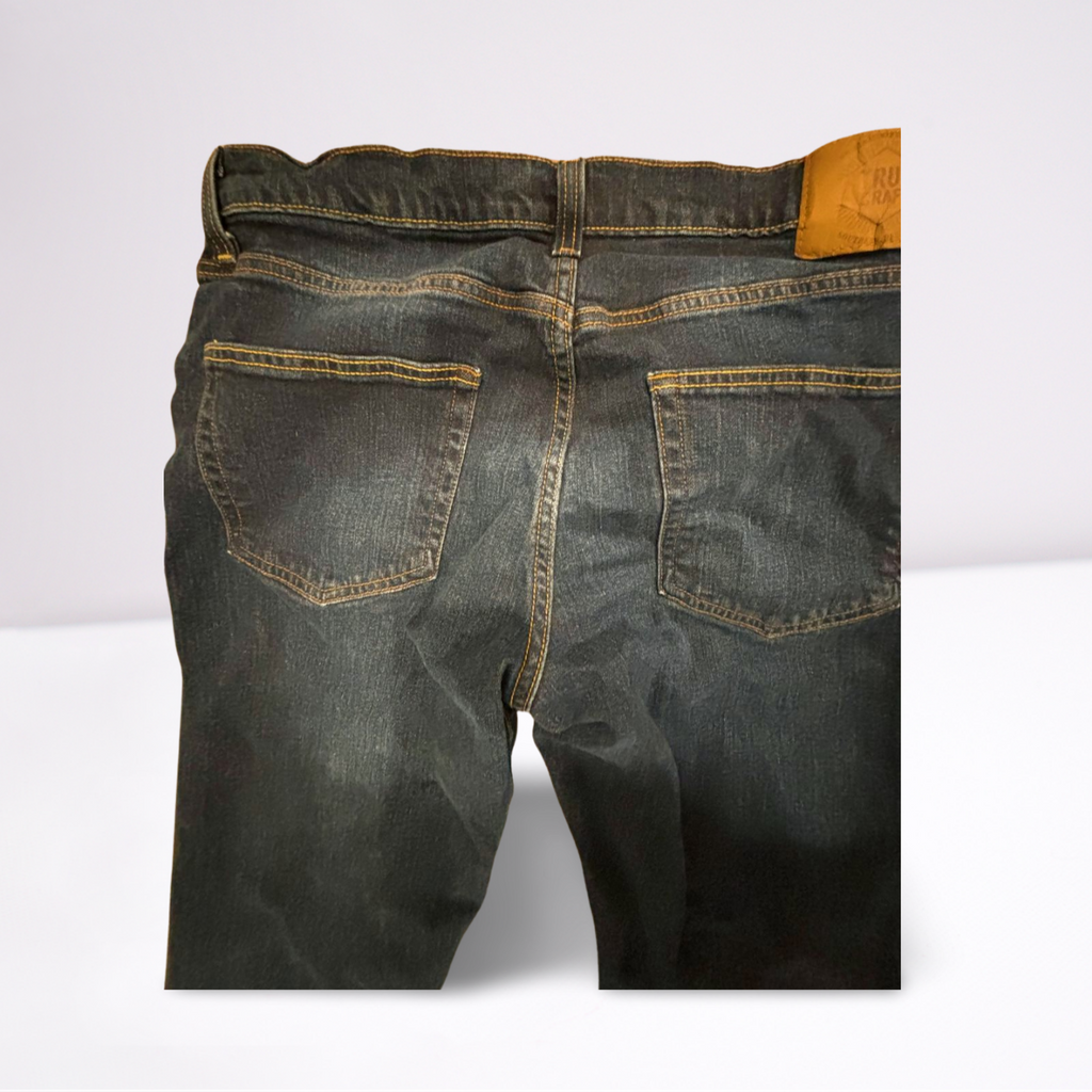 True Craft Jeans - Men - Blue - Size Large  Dark Wash Slim - Very Good - Pic 7