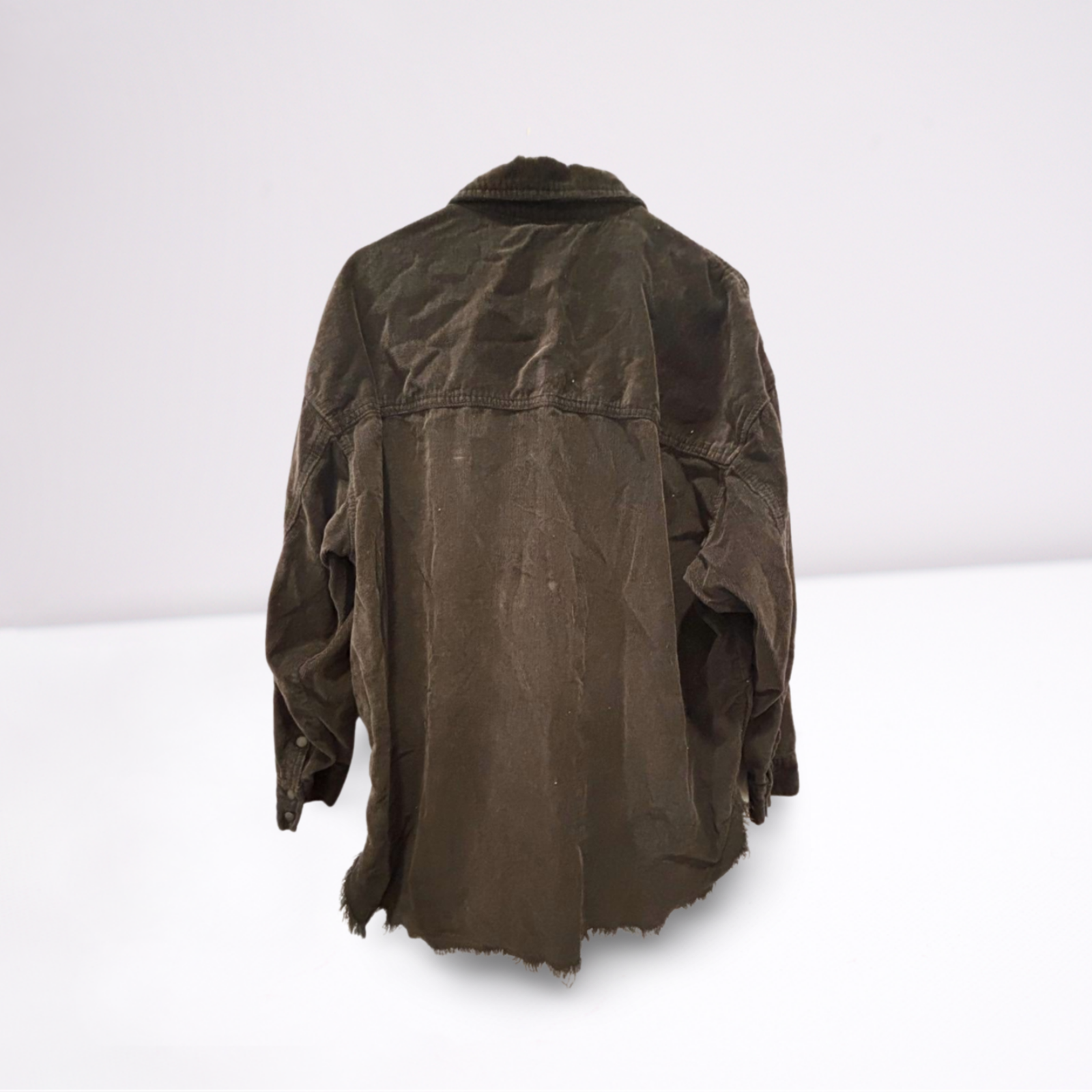 Used Offline By Aerie Womens Corduroy Quarter-Zip Pullover - Long Sleeve | Black | Large