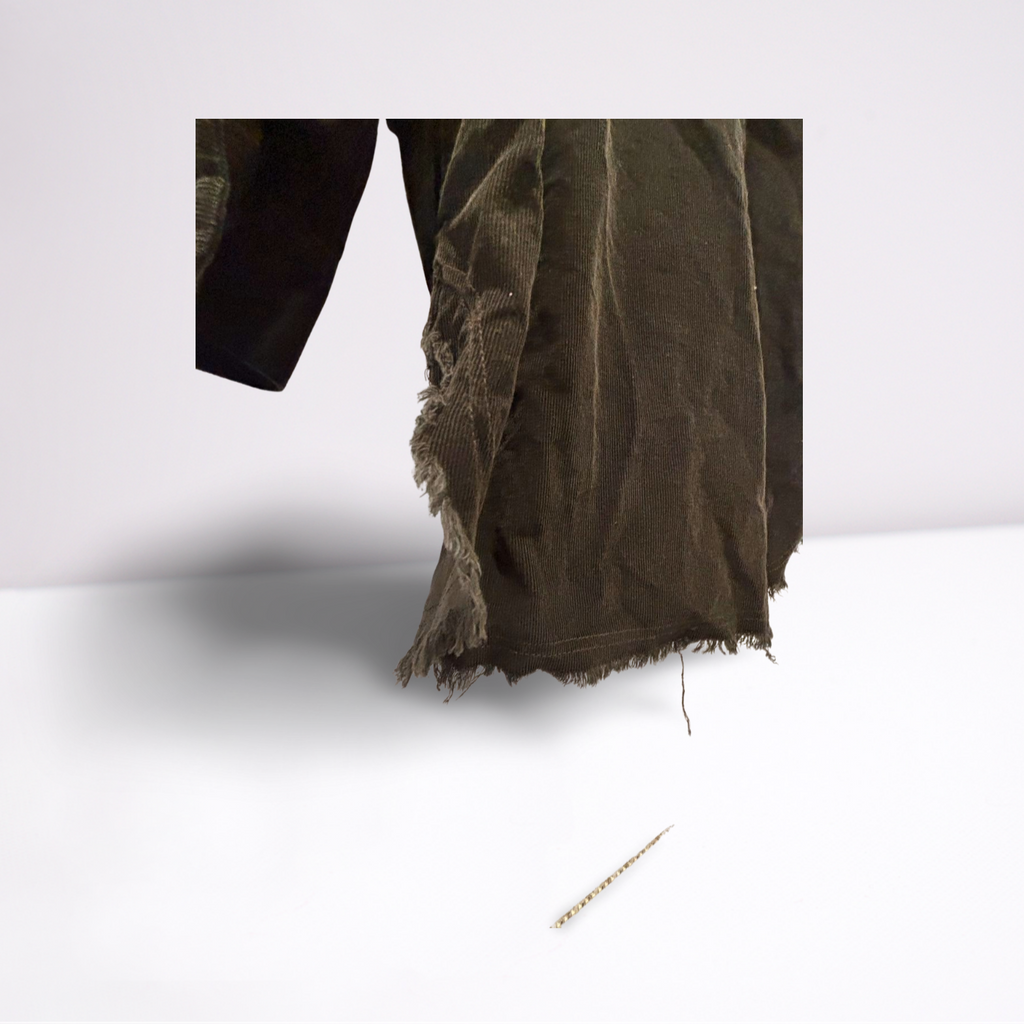 Offline by Aerie Corduroy Quarter-Zip Top - Women - Black - Size Large  Long Sleeve, Collared, Pockets - Very Good - Pic 7