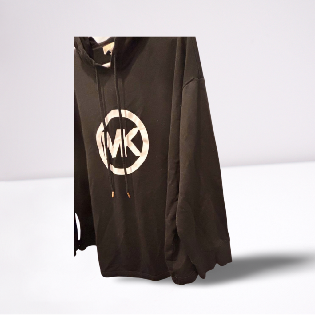 Used Michael Kors Womens Hoodie Pullover | Black | 1X