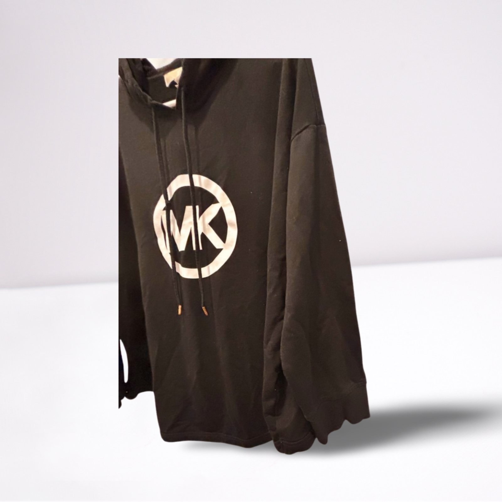 Used Michael Kors Womens Hoodie Pullover | Black | 1X