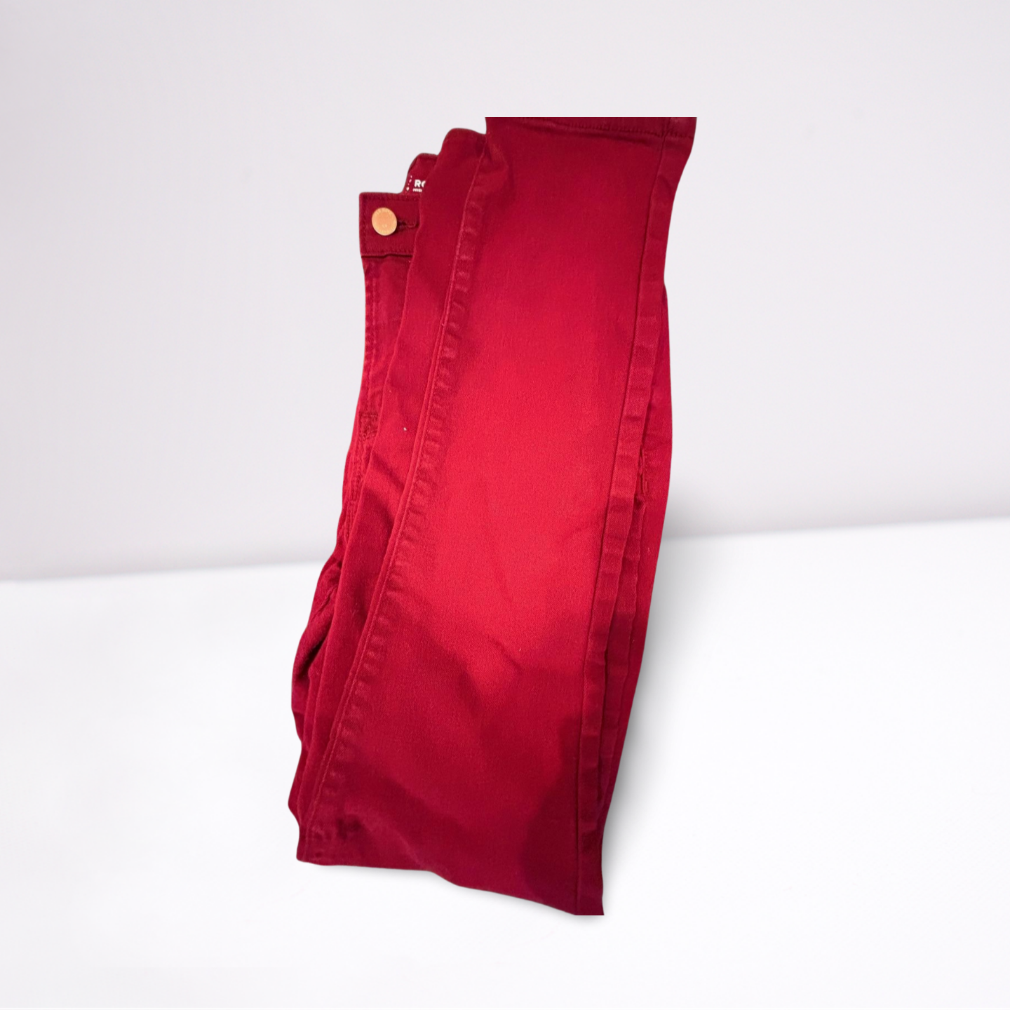 Old Navy Womens Jeans Rockstar Mid-Rise Regular - Red - 10R - Like New - Pic 6