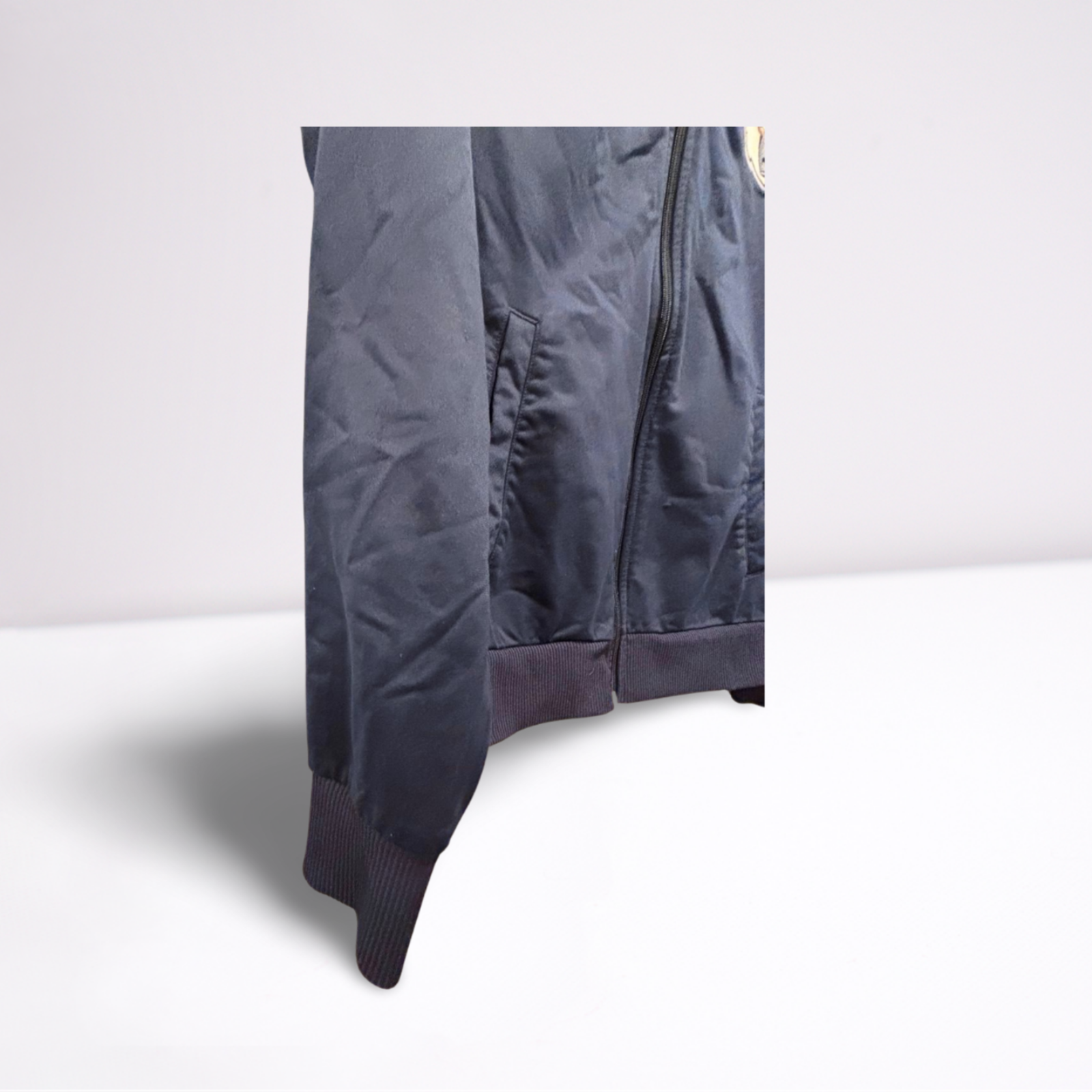 Used Retro Sport Mens Track Jacket - Memphis Grizzlies - Stitched NBA Logo | Navy Blue | Small