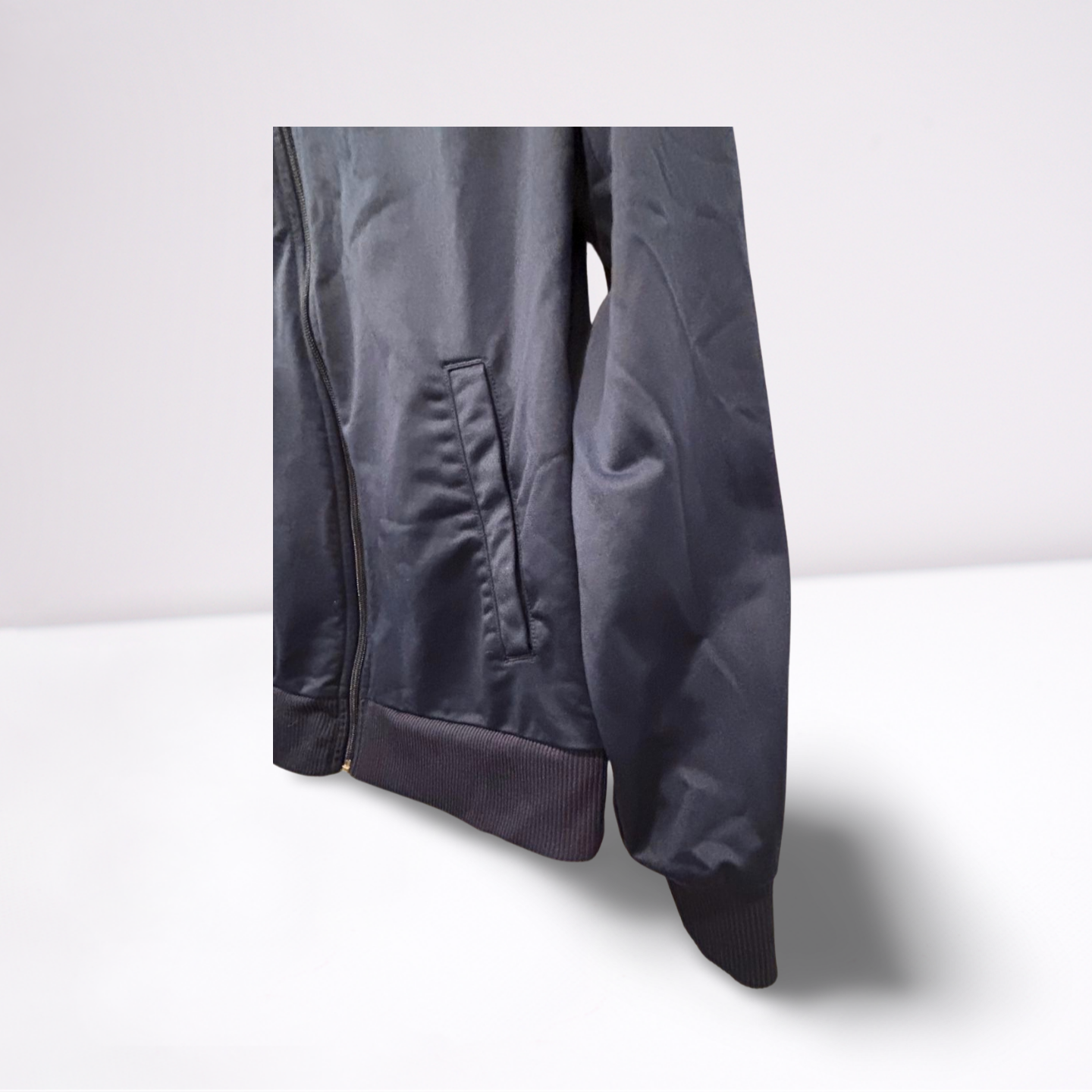 Retro Sport Mens Track Jacket Memphis Grizzlies Stitched NBA Logo - Navy Blue - Small - Very Good - Pic 6