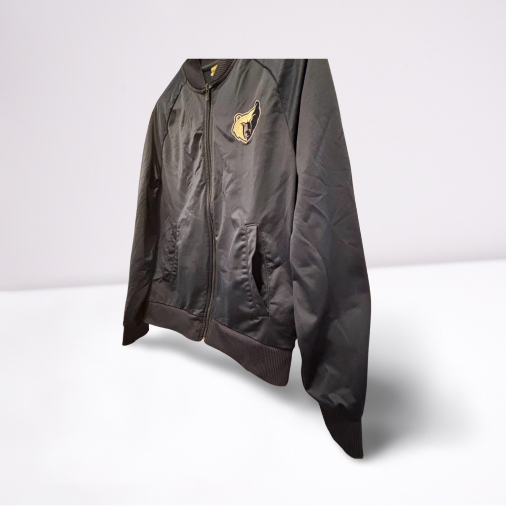 Used Retro Sport Mens Track Jacket - Memphis Grizzlies - Stitched NBA Logo | Navy Blue | Small