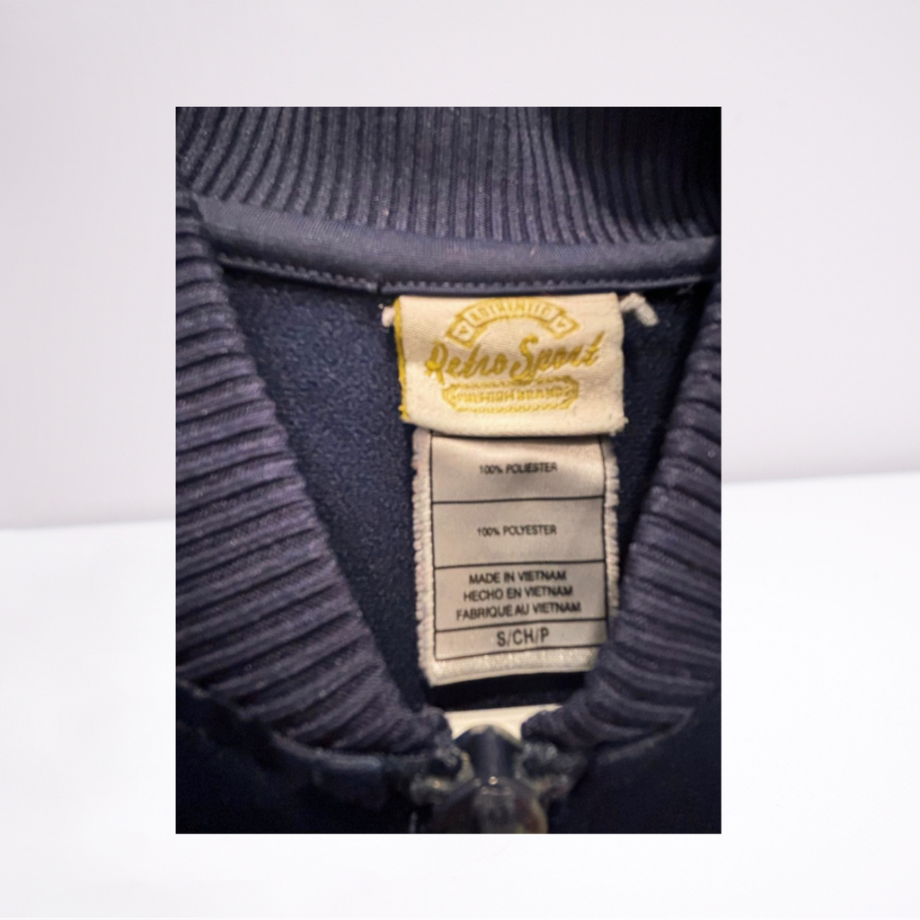 Used Retro Sport Mens Track Jacket - Memphis Grizzlies - Stitched NBA Logo | Navy Blue | Small