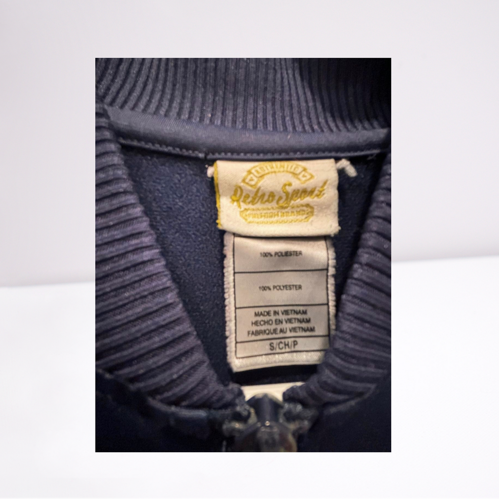 Retro Sport Mens Track Jacket Memphis Grizzlies Stitched NBA Logo - Navy Blue - Small - Very Good - Pic 2