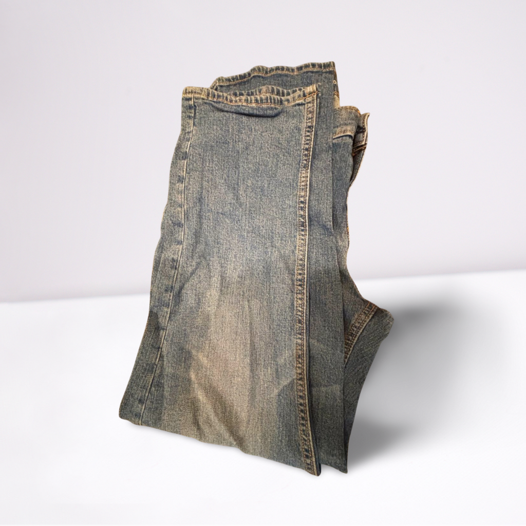 Old Navy Womens Jeans Boyfriend Distressed Medium Wash Straight - Blue - 14 - Like New - Pic 7