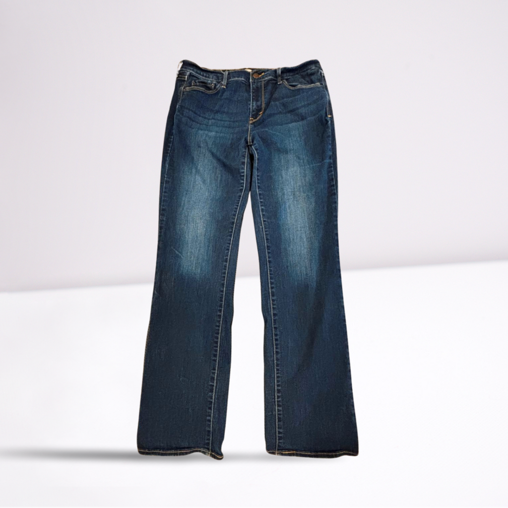 Levi Strauss Womens Jeans 505 Dark Wash Straight - Blue - 12 - Very Good - Pic 1