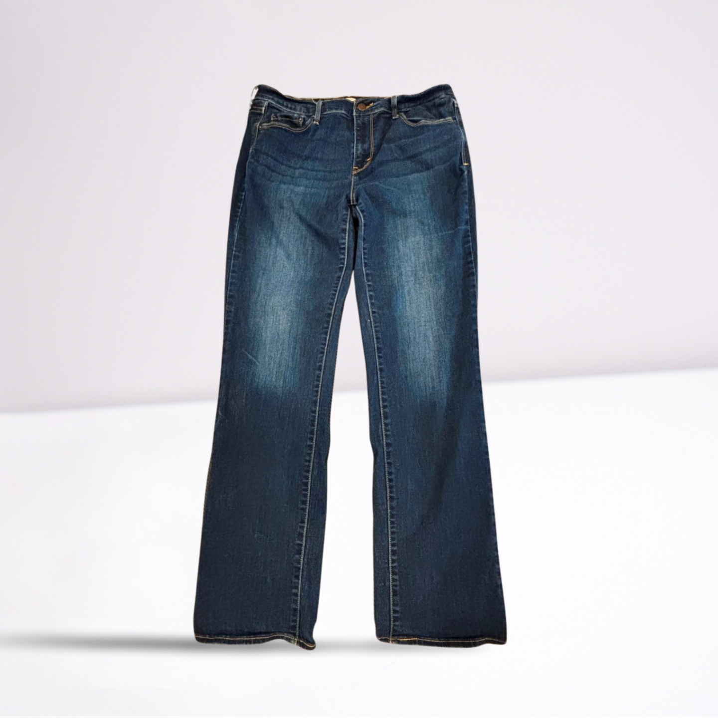 Levi Strauss Womens Jeans 505 Dark Wash Straight - Blue - 12 - Very Good - Pic 1