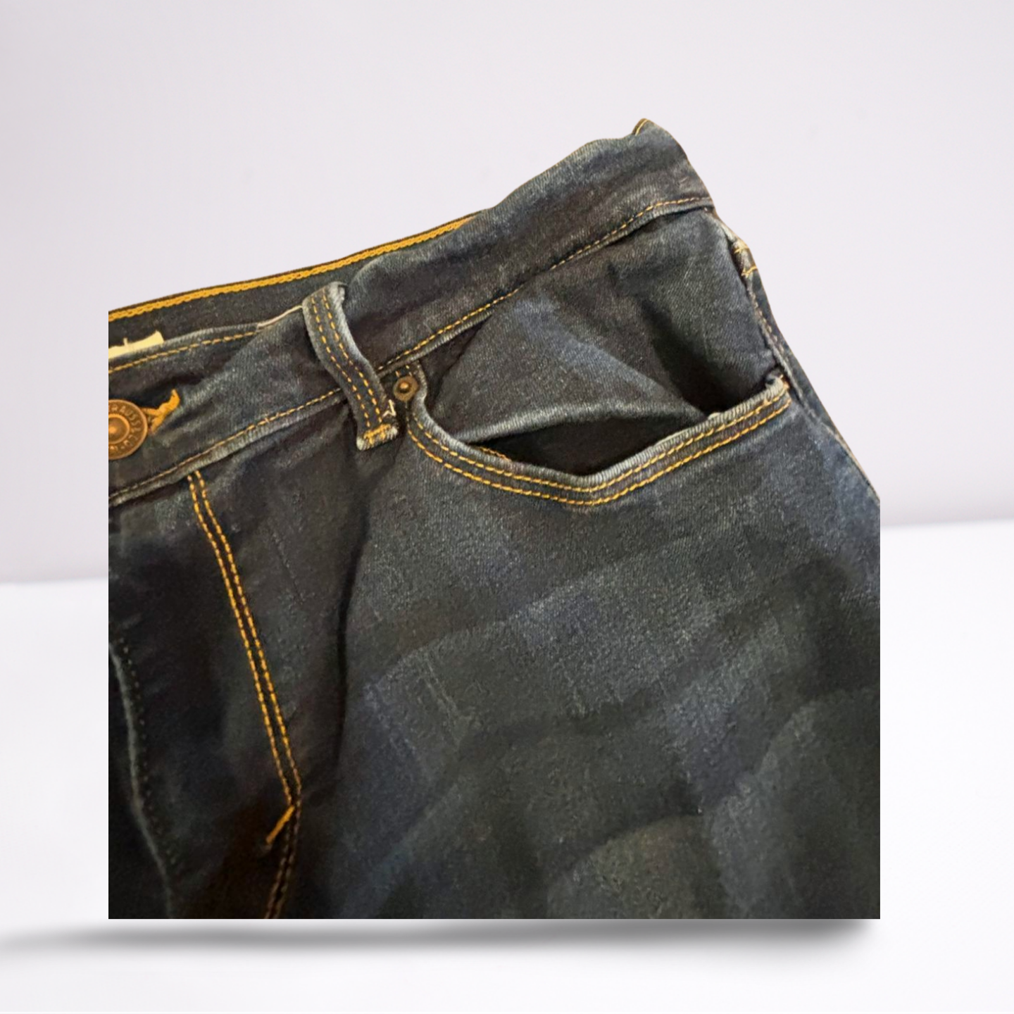 Levi Strauss Womens Jeans 505 Dark Wash Straight - Blue - 12 - Very Good - Pic 6