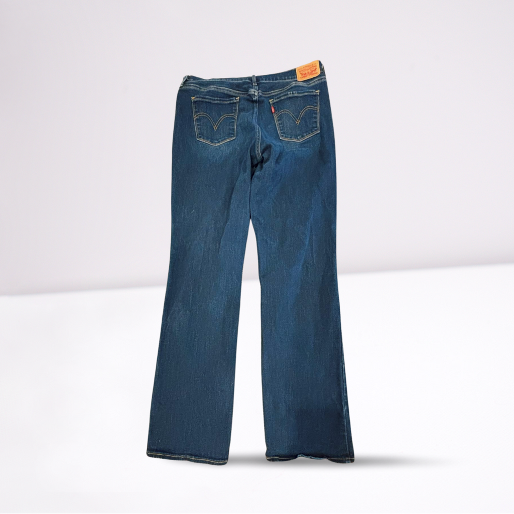 Levi Strauss Womens Jeans 505 Dark Wash Straight - Blue - 12 - Very Good - Pic 3