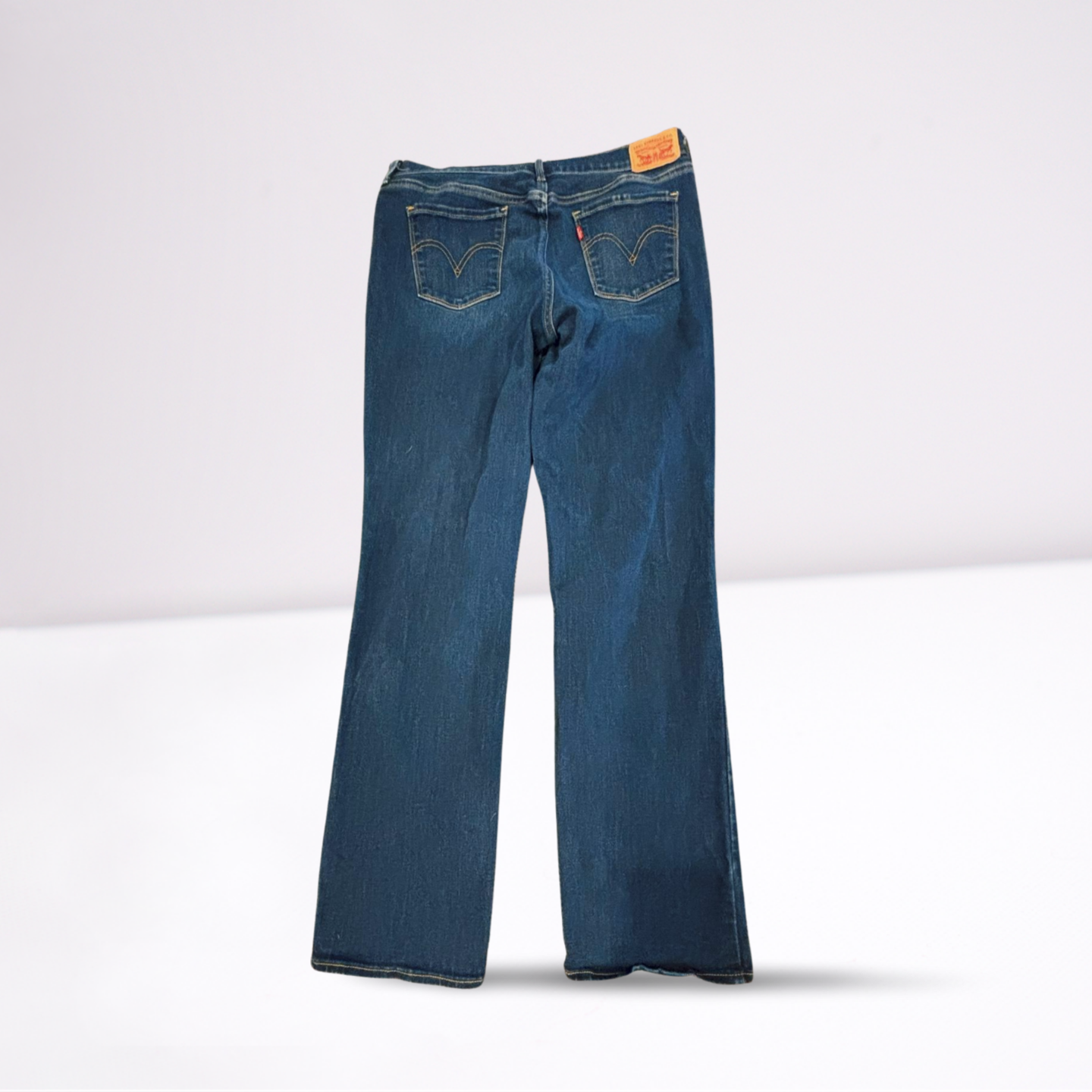 Levi Strauss Womens Jeans 505 Dark Wash Straight - Blue - 12 - Very Good - Pic 3