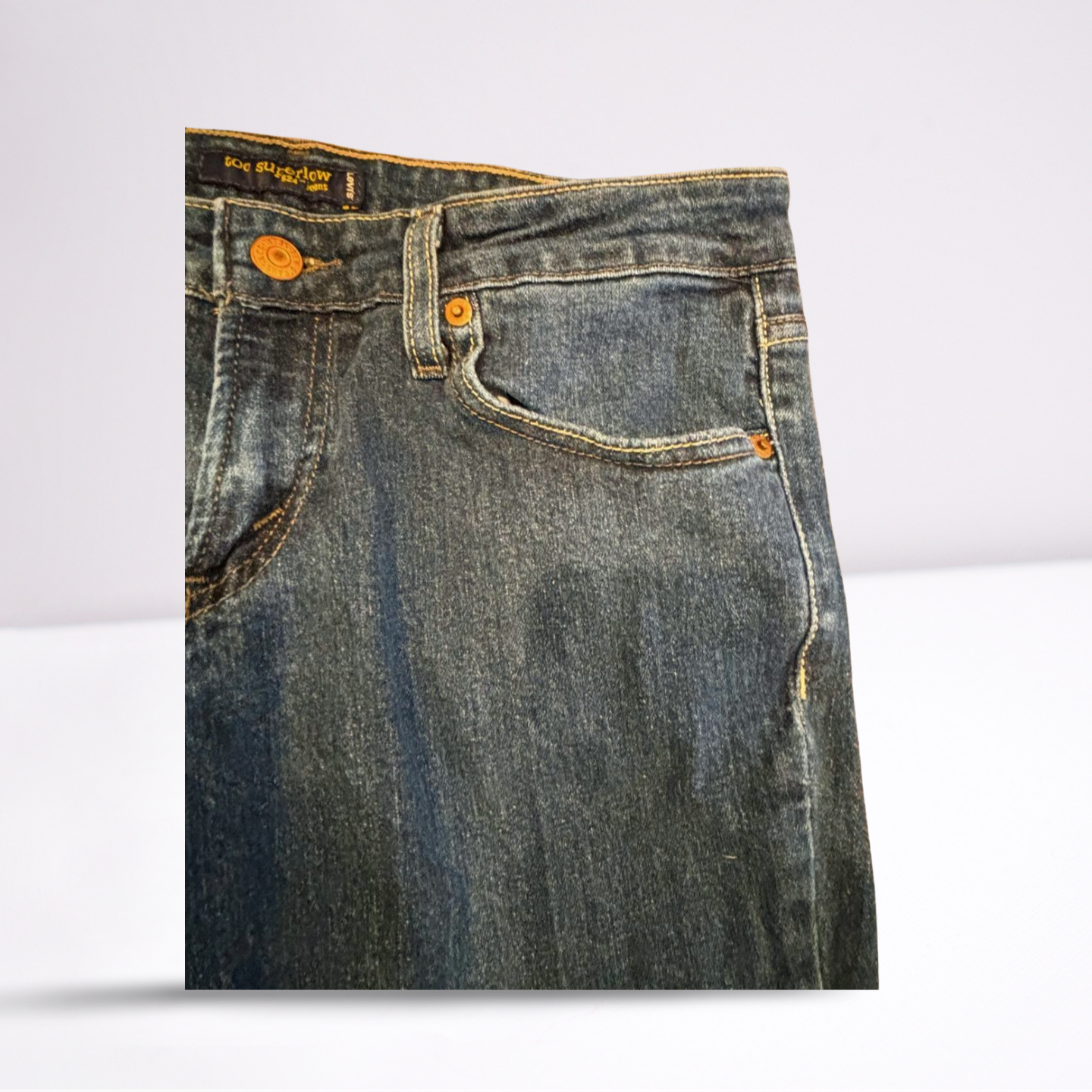 Old Navy Womens Jeans Too Superlow Long - Blue - 9 - Very Good - Pic 8