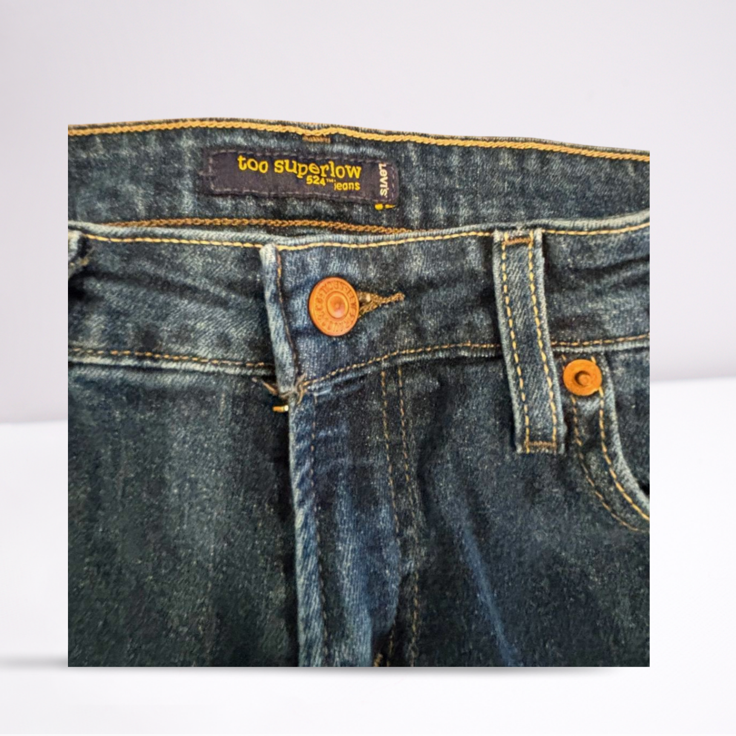 Old Navy Womens Jeans Too Superlow Long - Blue - 9 - Very Good - Pic 9