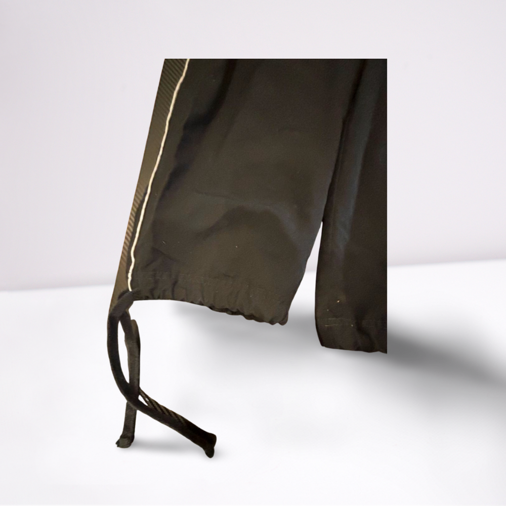 Youth Girls Nike Athletic Capri Pants Workout Stitched Logo Ties - Youth Medium - Black - Very Good - Pic 4