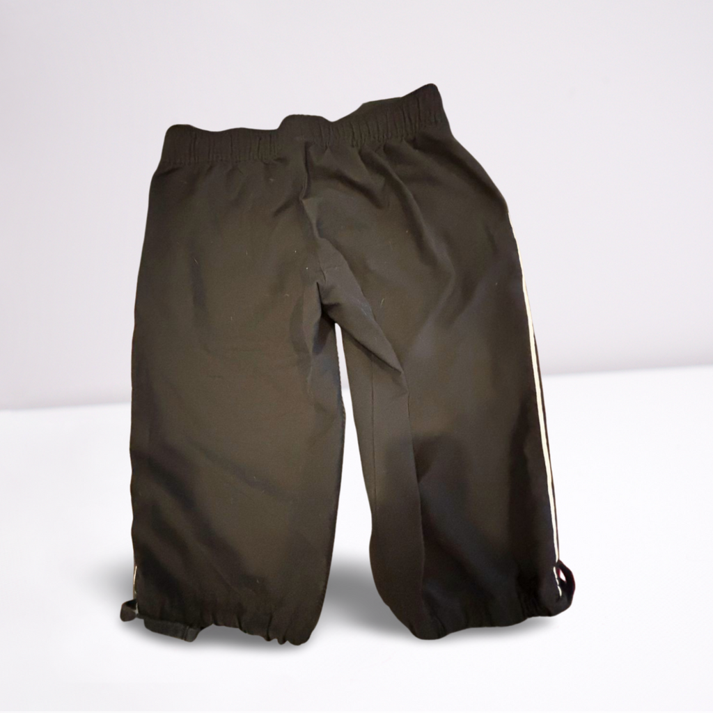Youth Girls Nike Athletic Capri Pants Workout Stitched Logo Ties - Youth Medium - Black - Very Good - Pic 5