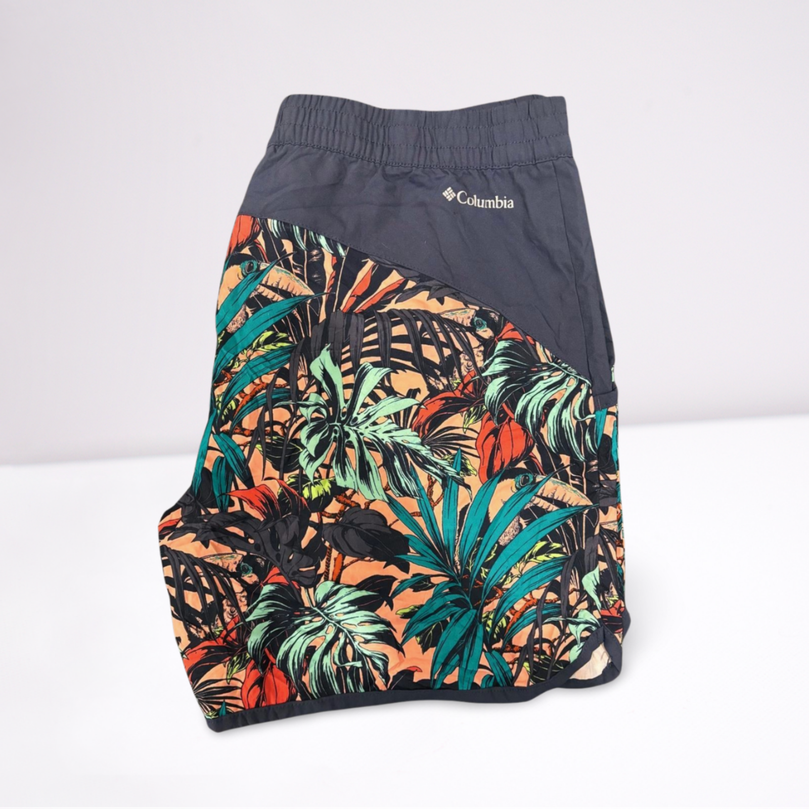 Used Columbia Womens Active Shorts - Active Running - Floral | Multi-Color | XL