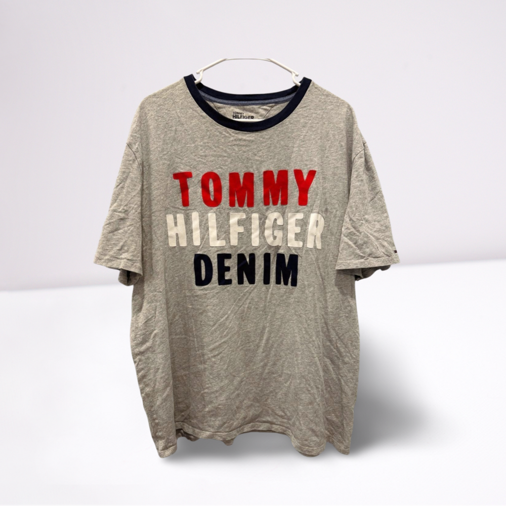 Used Tommy Hilfiger Mens T-Shirt | Stitched Logo | XL