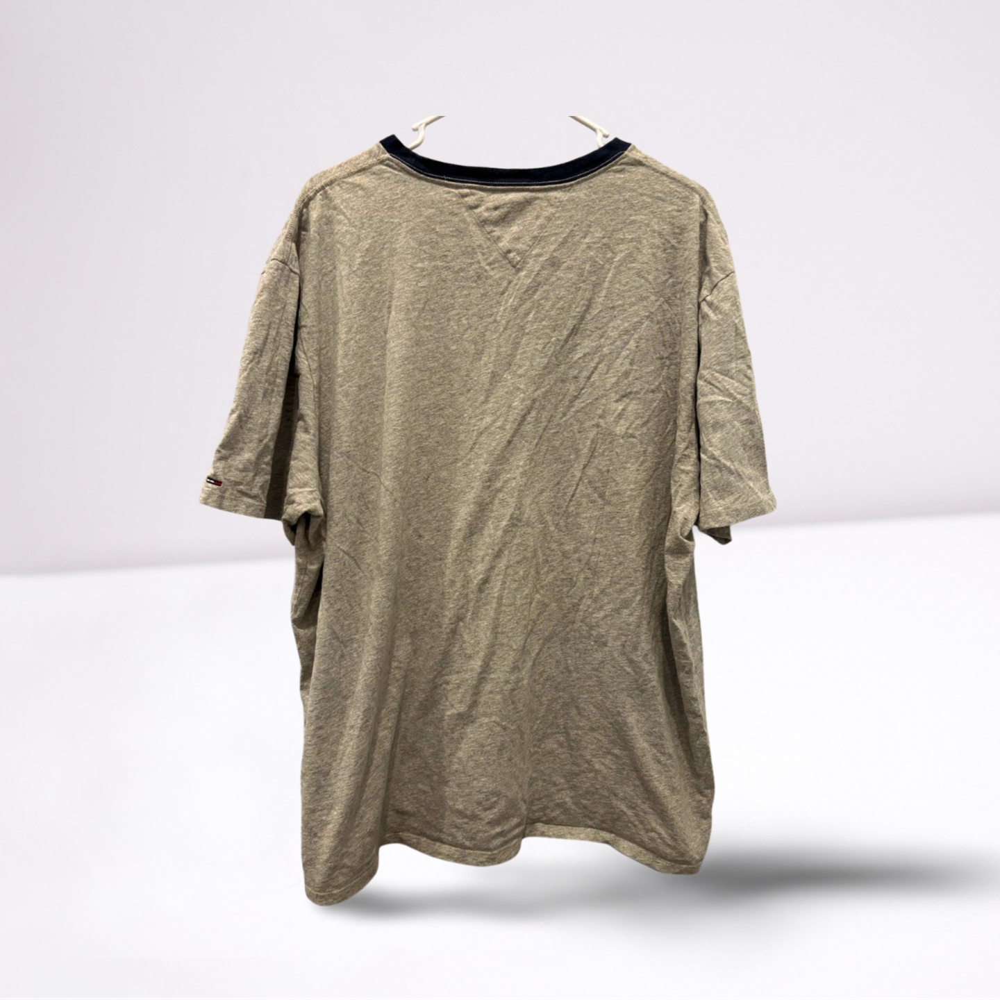 Tommy Hilfiger Mens T-Shirt Relaxed Stitched Logo Regular - Grey/Blue/Red/White - XL - Very good - Pic 2