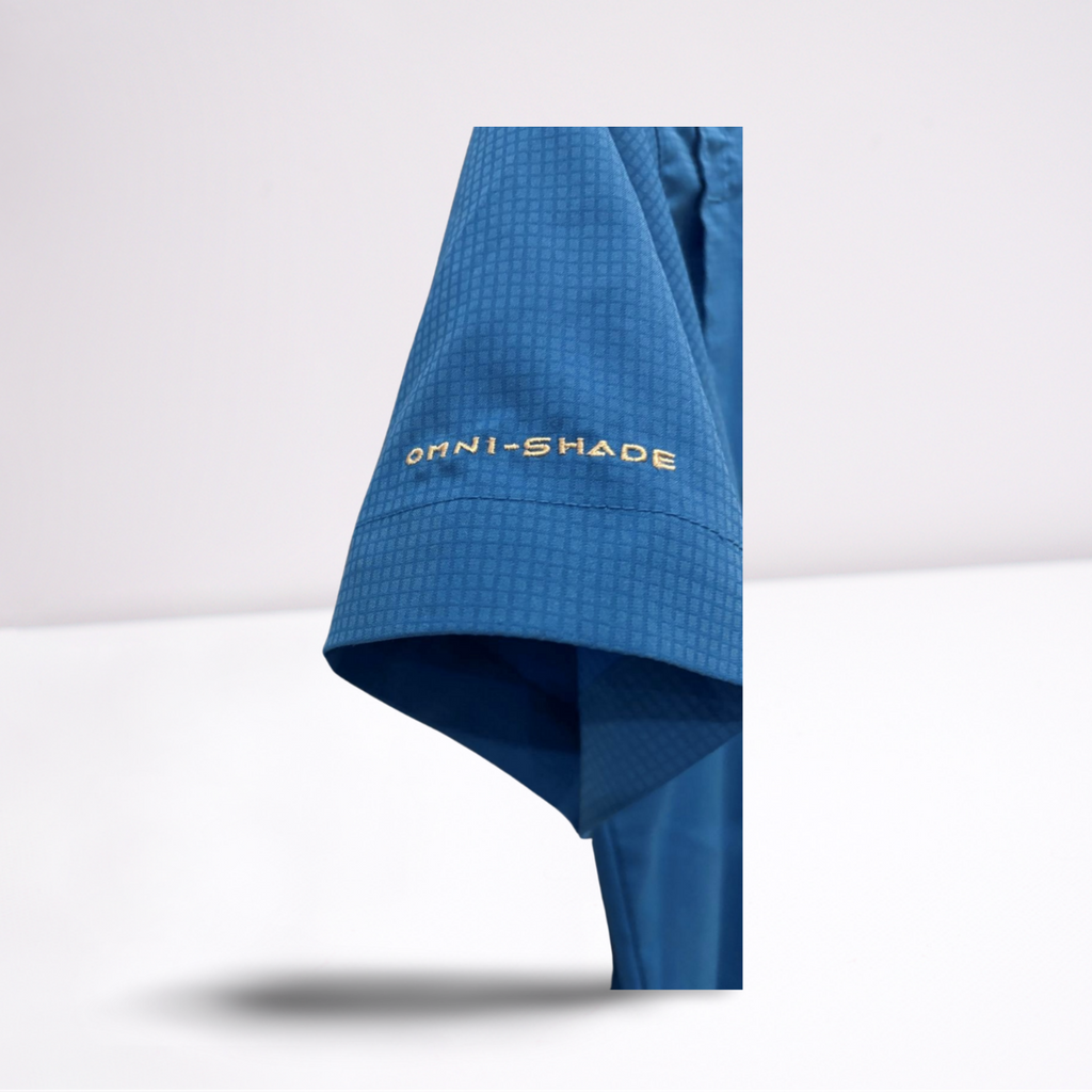 Columbia Youth Boys Short Sleeve Button Down Shirt Outdoor Fishing - Blue - Medium - Very good - Pic 5