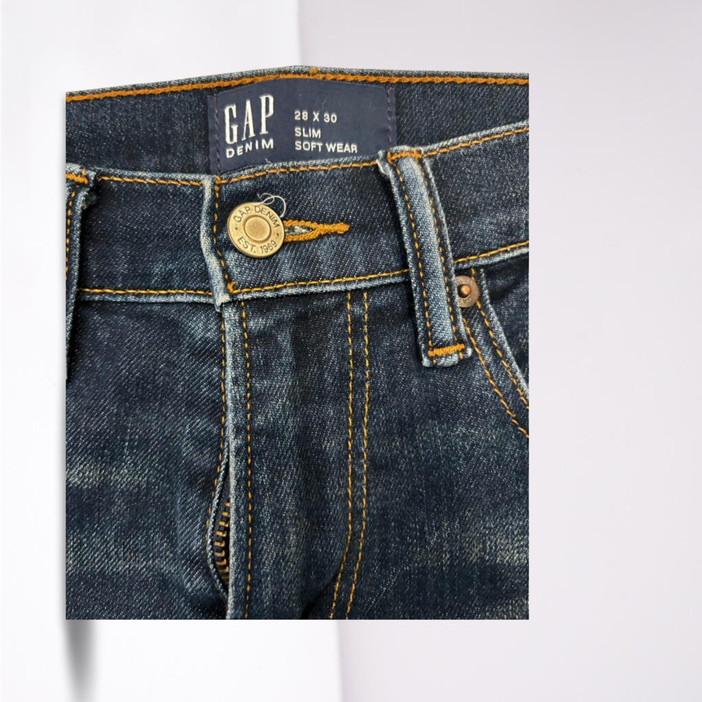 Used GAP Womens Jeans - Slim Skinny | Blue | 8