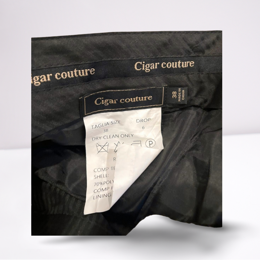 Cigar Couture Mens Trousers Casual Pants - Plaid - Brown/Gray/White/Black - 38x30 - Very Good - Pic 7