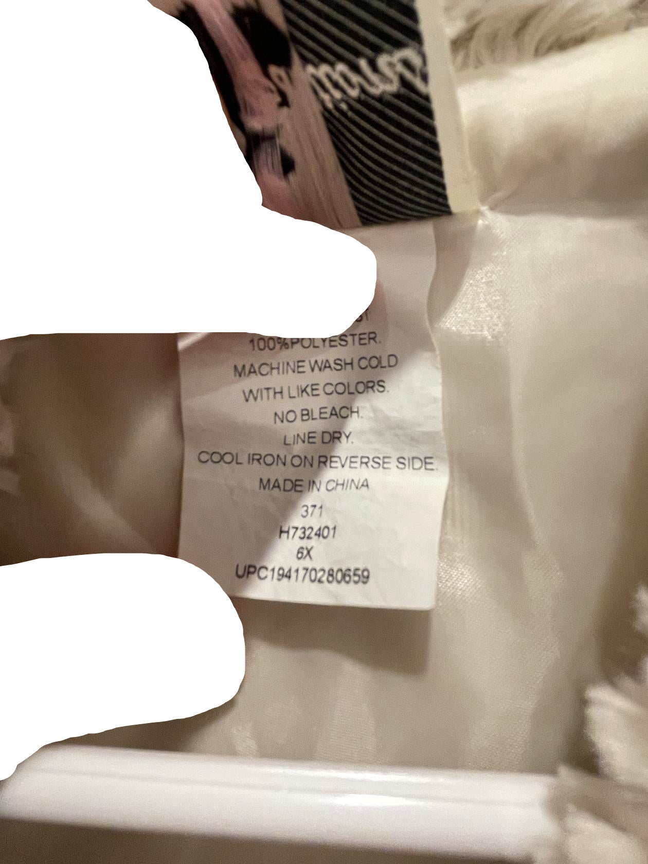 Rare Editions Kids Vest Faux Fur - White - 6x - Like New - Pic 4