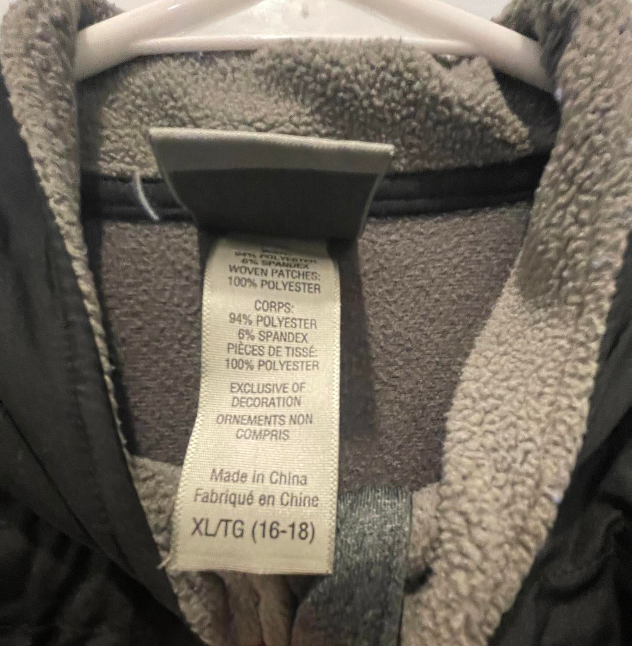 Champion Youth Boys Full Zip Jacket - Size Youth XL - Black/Gray - G