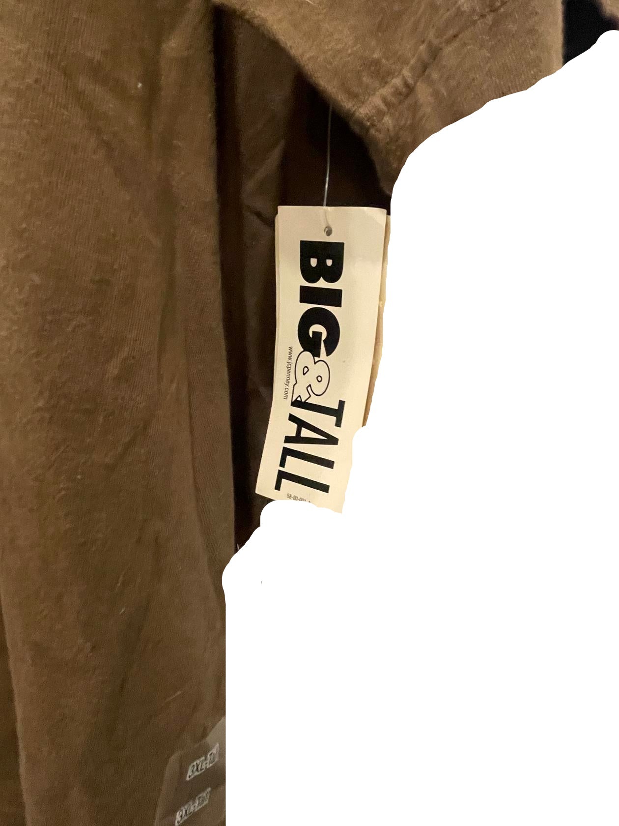 Arizona Mens Polo Shirt Collared Big and Tall - Deep Olive - 3XLT - New - Pic 4