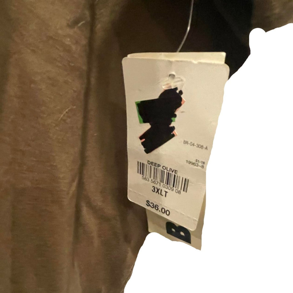 Used Arizona Mens Polo - Big And Tall | Deep Olive | 3XLT