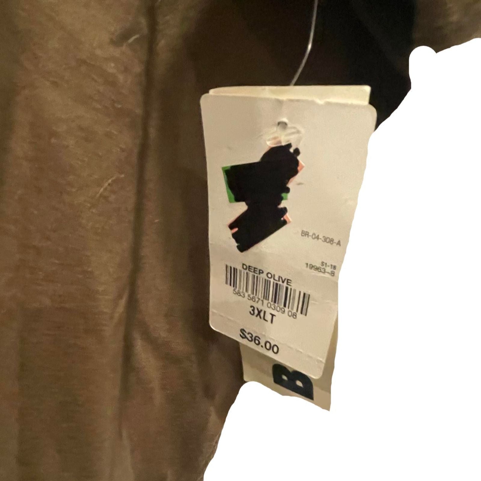 Used Arizona Mens Polo - Big And Tall | Deep Olive | 3XLT