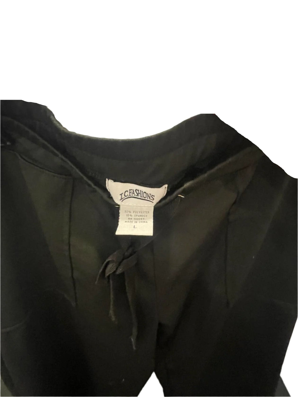 I.C. Fashions Womens Capri Pants - Green - Large - Like New - Pic 3