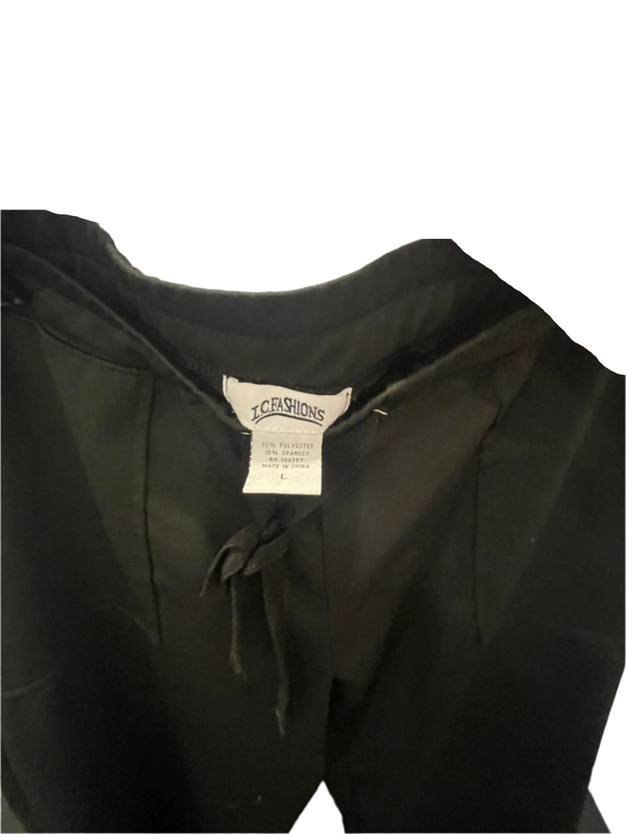 I.C. Fashions Womens Capri Pants - Green - Large - Like New - Pic 3