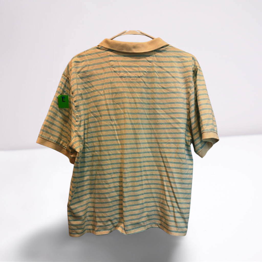 Used Chaps Mens Polo - Striped - Vintage | Blue/White | Large