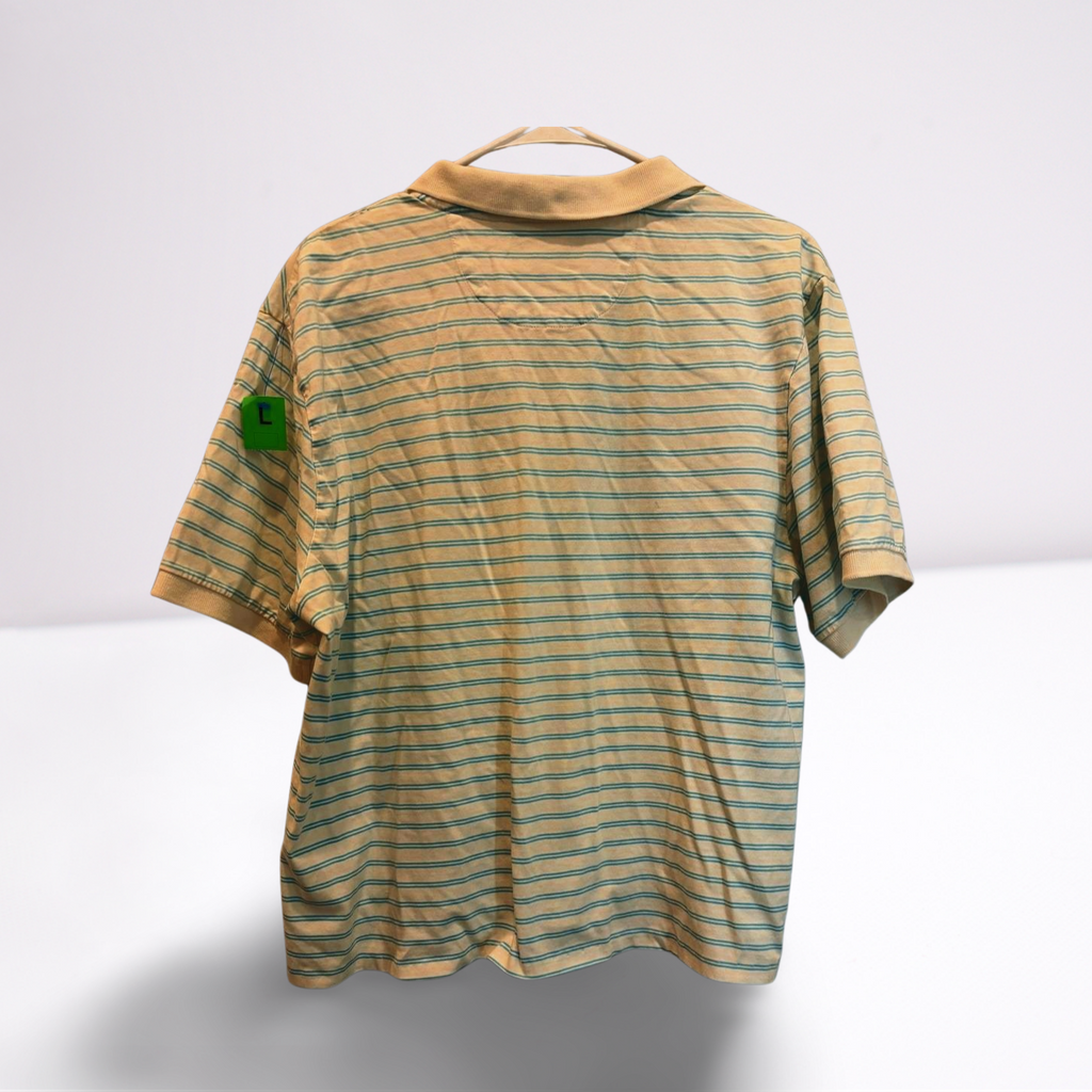 CHAPS Mens Polos Vintage Striped - Blue/White - Large - Very Good - Pic 3