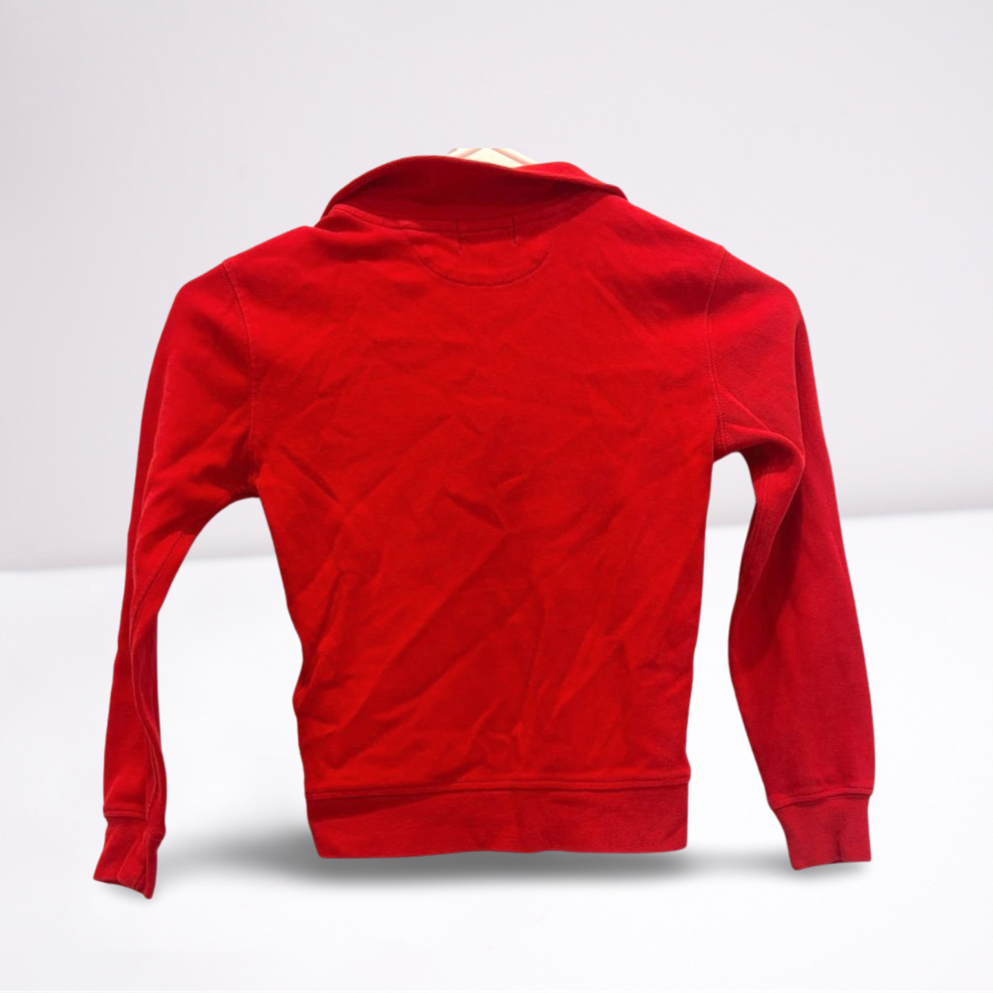 Polo Ralph Lauren Unisex Youth Quarter Zip Pullover - red - 6 - Like New - Pic 3