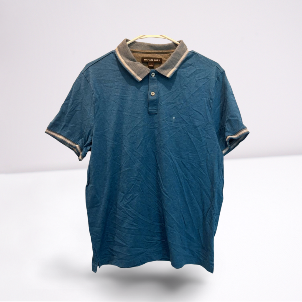 Used Michael Kors Mens Polo | Blue | Large