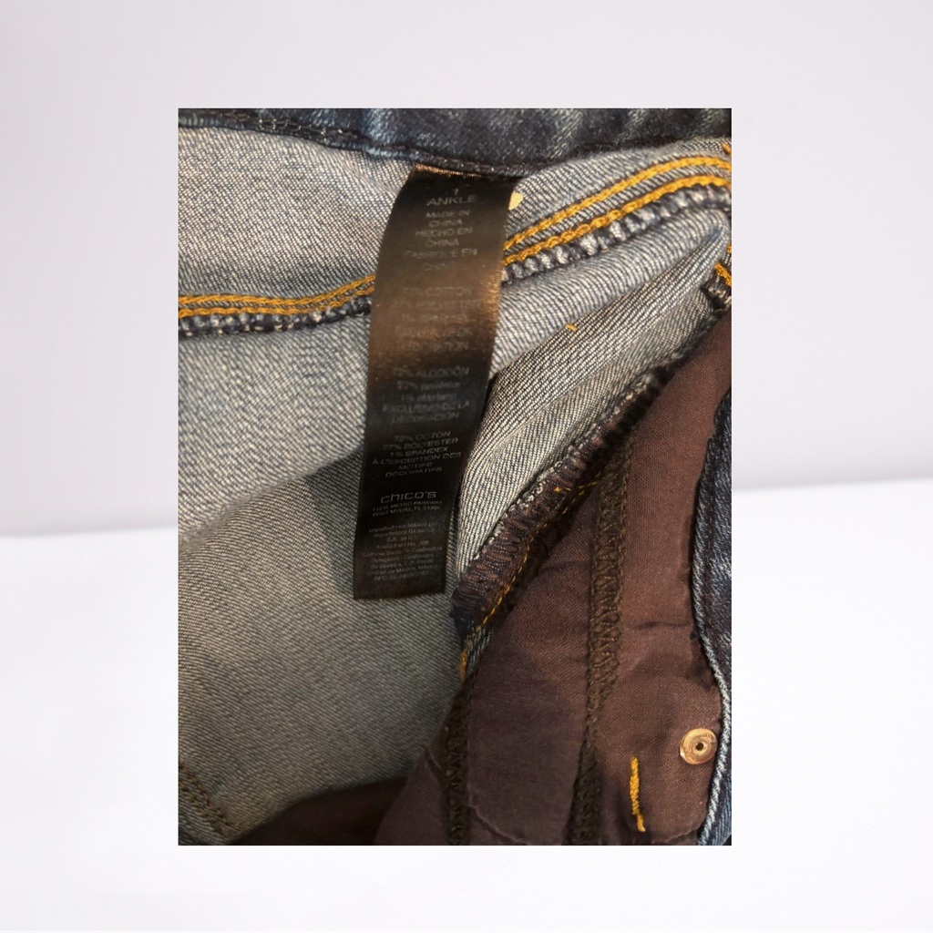 Chicos Womens Capri Pants Cut-Off Denim - blue - 1 - Very good - Pic 4