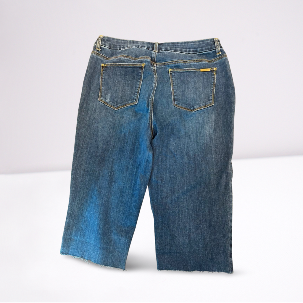 Chicos Womens Capri Pants Cut-Off Denim - blue - 1 - Very good - Pic 2