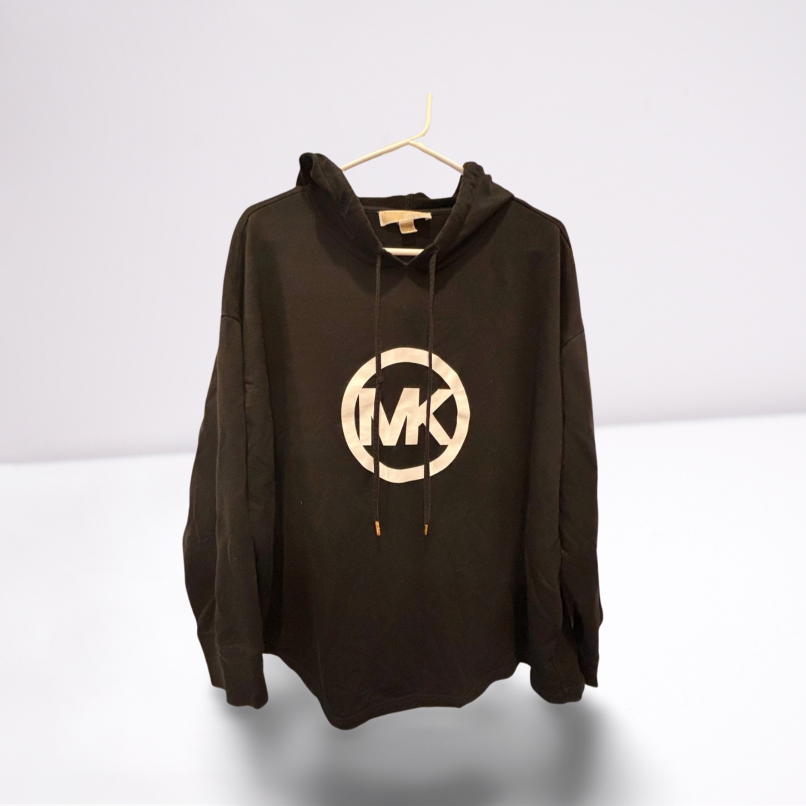 Used Michael Kors Womens Hoodie Pullover | Black | 1X