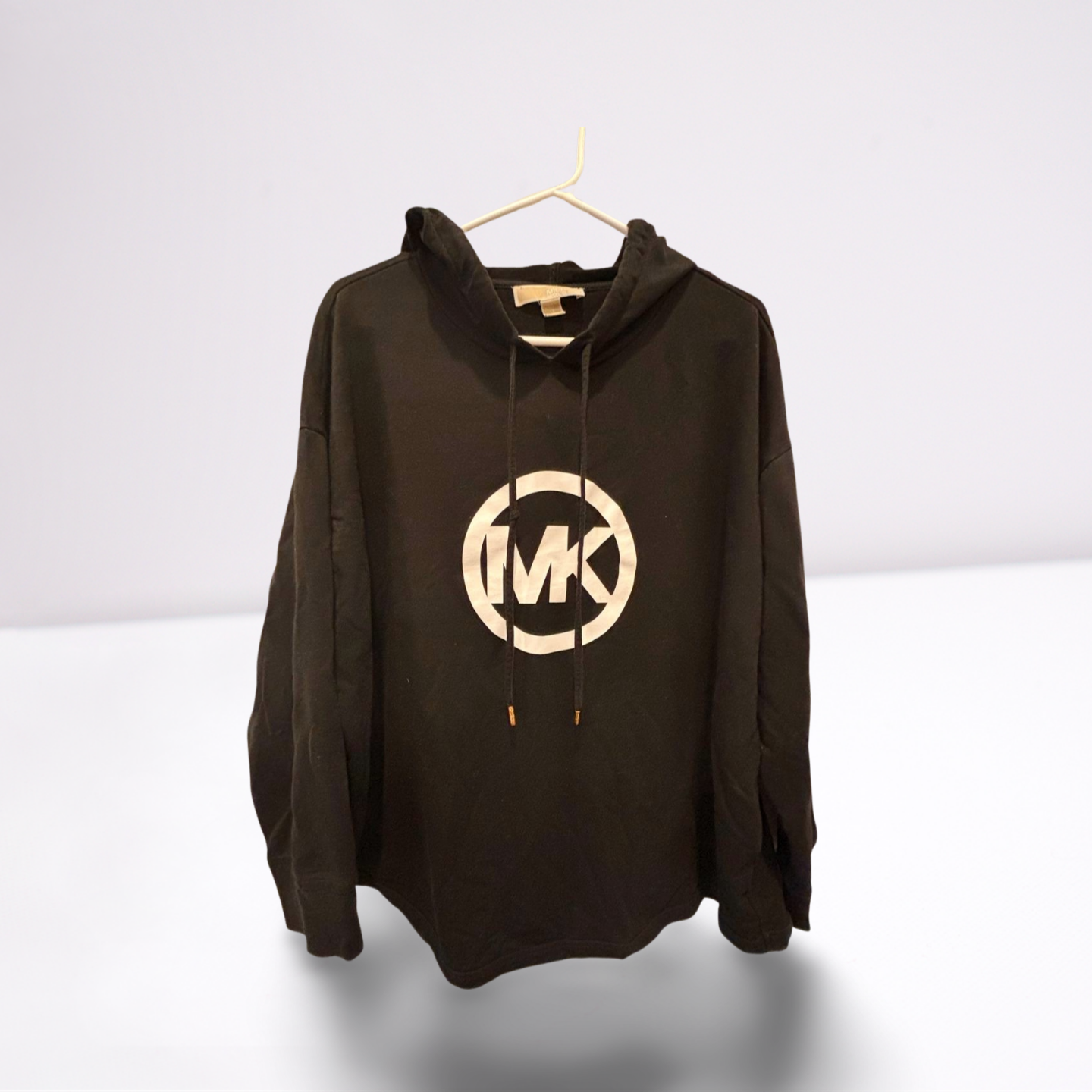 Michael Kors Womens Hoodie Drawstrings - Black - 1X - Very Good - Pic 1