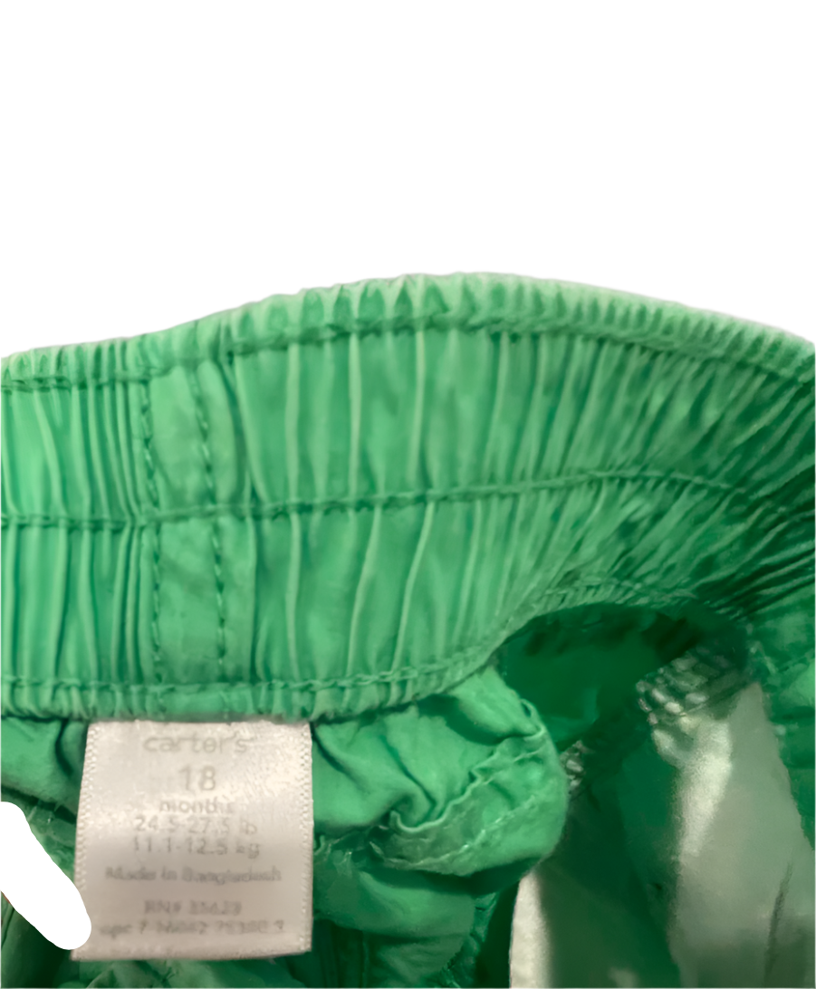 Carters Baby Pants Pull-On - Green - 18 Months - Very Good - Pic 4