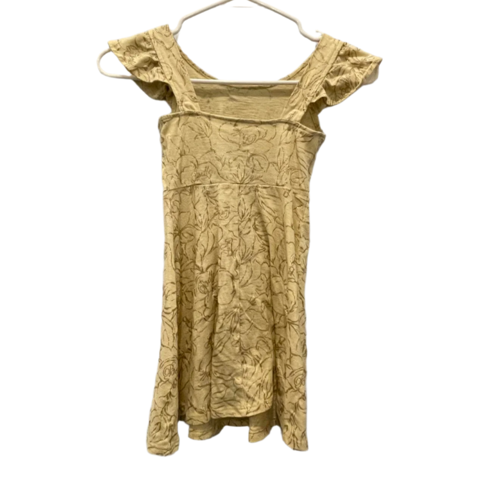 Used Disney Princess Belle Little Girls Dress - Beauty And The Beast Glitter | Size 4