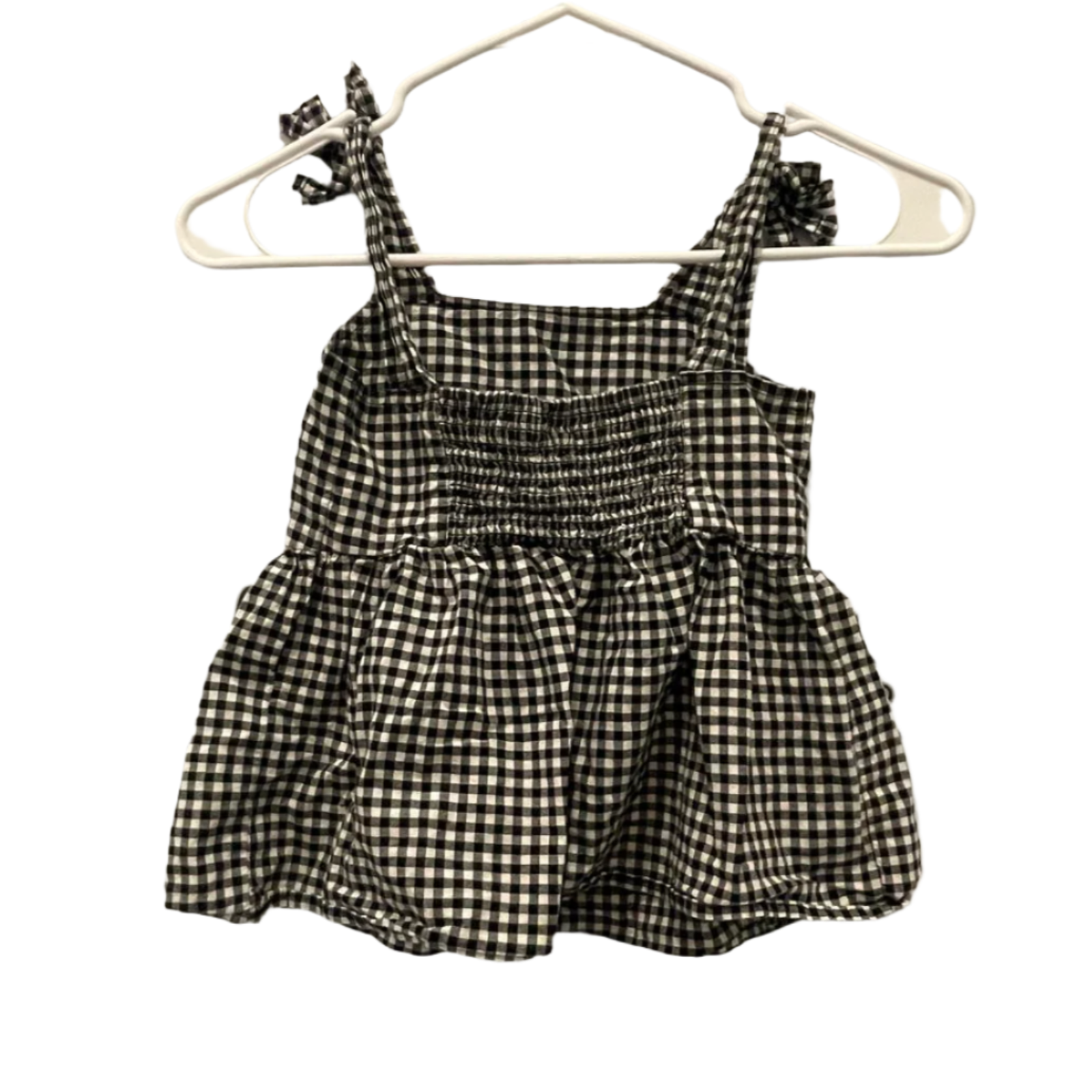 Used Arizona Little Girls Dress - Floral Checkered | Black | XS