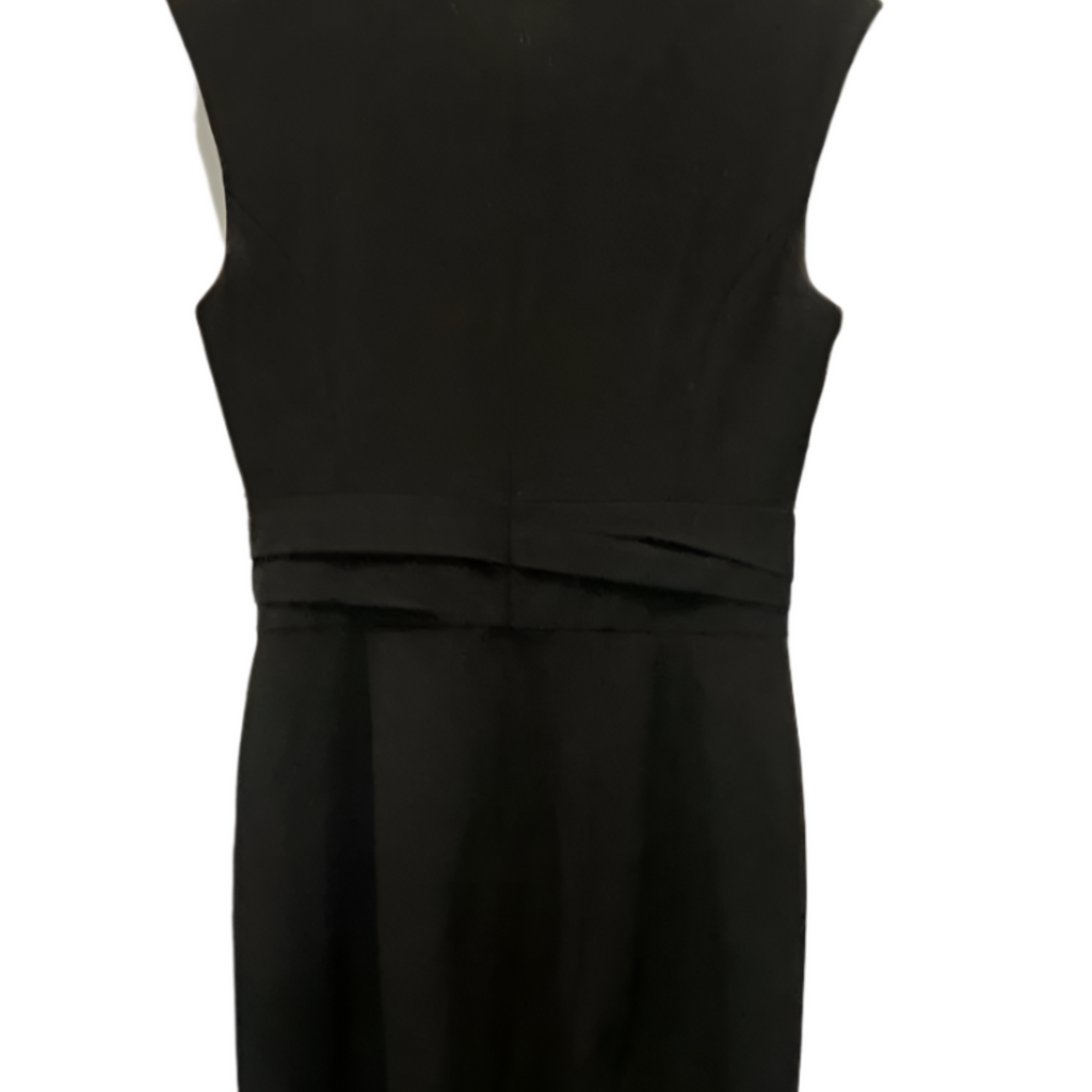 Used White House Black Market Womens Dress - Sheath Leopard Satin | Black | 2