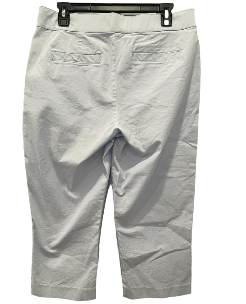 Kim Rogers Womens Capri Pants Pockets Straight Leg - Blue - 10 - Very Good - Pic 2